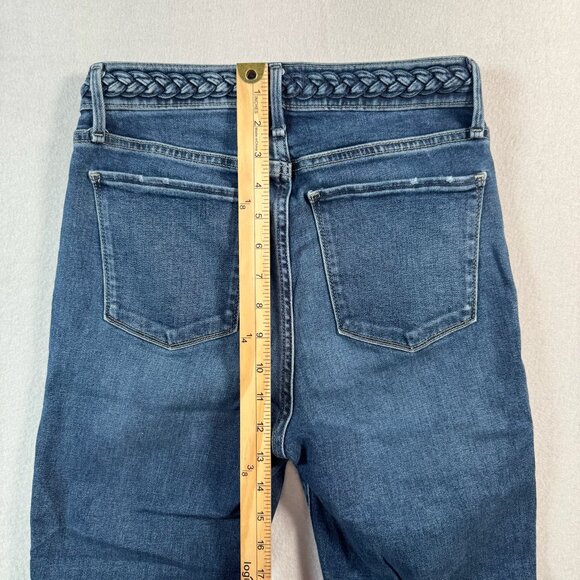 Abercrombie and Fitch Jeans Womens 26 Blue Skinny Ankle High Rise Dark Wash - Picture 10 of 13